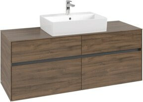V&B Waschtischunterschrank Collaro in Arizona Oak, B/H/T: 140 x 54,8 x 50 cm, für mittig montierten Waschtisch - Bild 1