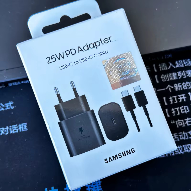 Samsung 25W USB-C Ladegerät Superschneller Ladeadapter in Schwarz für Galaxy S25 S24 Ultra S23 S22 Plus S21 S20 FE Note 10 20 Ultra - Bild 6