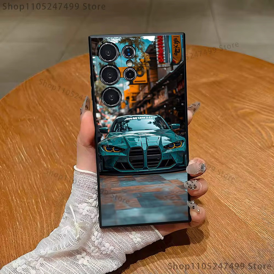 Coole Sports B-Bmw-ES Silikon Handyhülle für Samsung Galaxy S25, S24 Ultra, S23, S22 Plus, S20, S30 Plus und S30 Ultra 5G in Schwarz - Bild 2