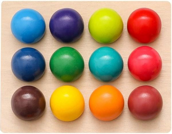 Binchi Outdoor Product Regenbogenball, Montessori Holzspielzeug, ab 0 Jahre - Bild 1