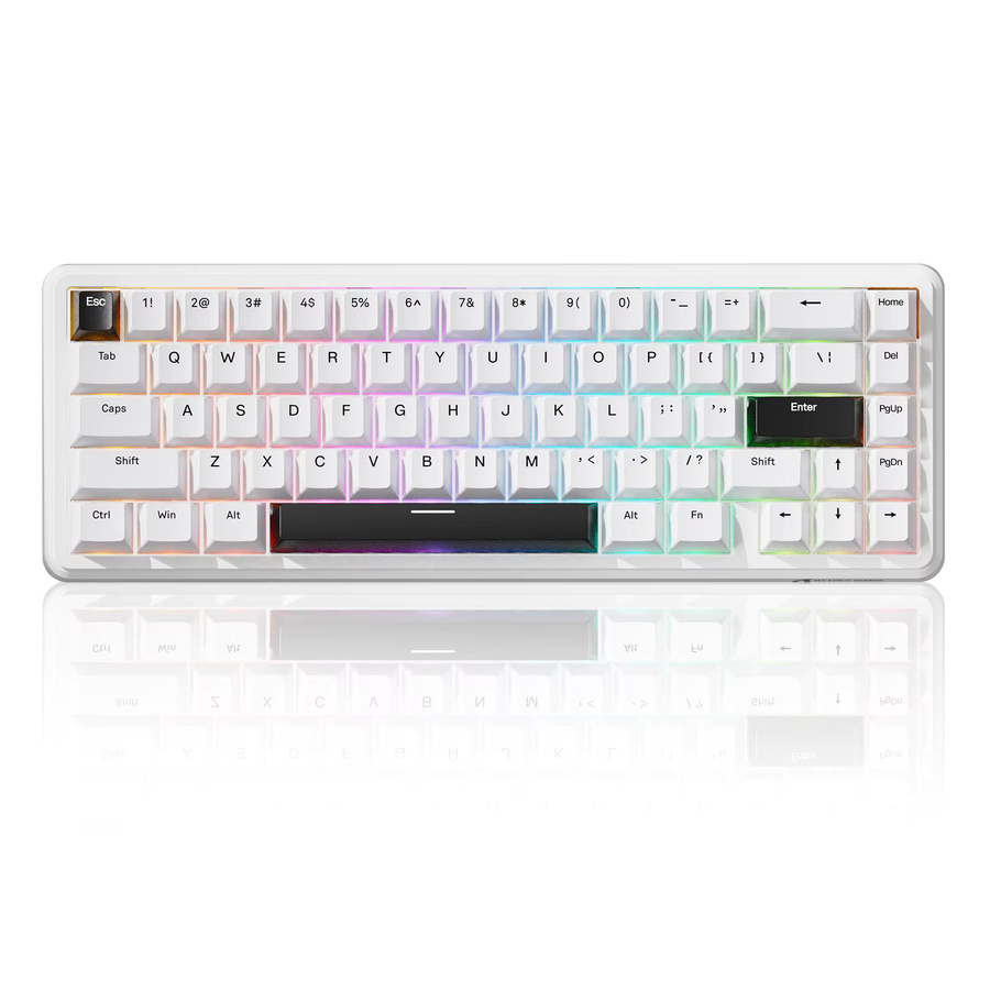 ATTACK SHARK X65 HE Magnetic Switch Rapid Trigger Gaming-Tastatur, 65 % kabelgebunden, Weiß - Bild 6