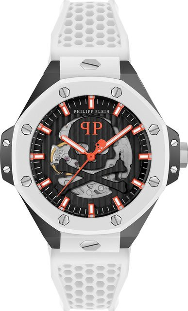 Philipp Plein Herrenuhr Skeleton Automatik, Edelstahl, 46 mm, Schwarz - Bild 1