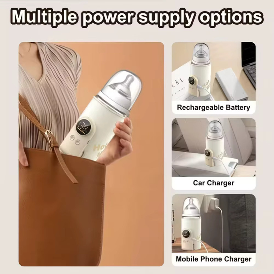 Multifunktionale Babyflasche mit intelligenter 6-Gang-Temperaturregelung und Display, wiederaufladbar mit 6000 mAh Akku - Bild 6