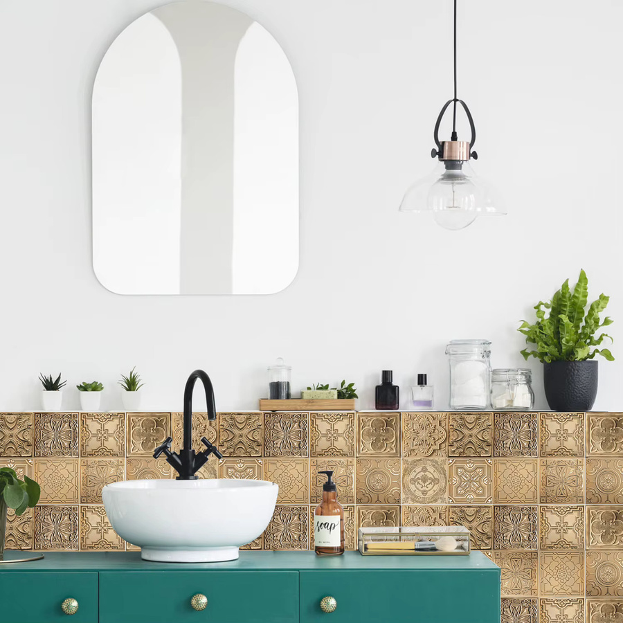 KUUJOJO Wandaufkleber Set mit geometrischem Design, 24-teilig, selbstklebend für Küche, Wohnzimmer und Schlafzimmer - Bild 3