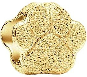 Charm-Perlen-Komponenten, Gold, Kupfer, Katze & Hund Pfotenabdruck, Damen - Bild 1