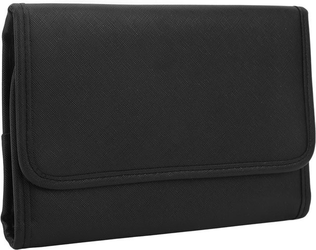 Wosawe Kosmetiktasche, Schwarz, PU-Leder, Unisex - Bild 1