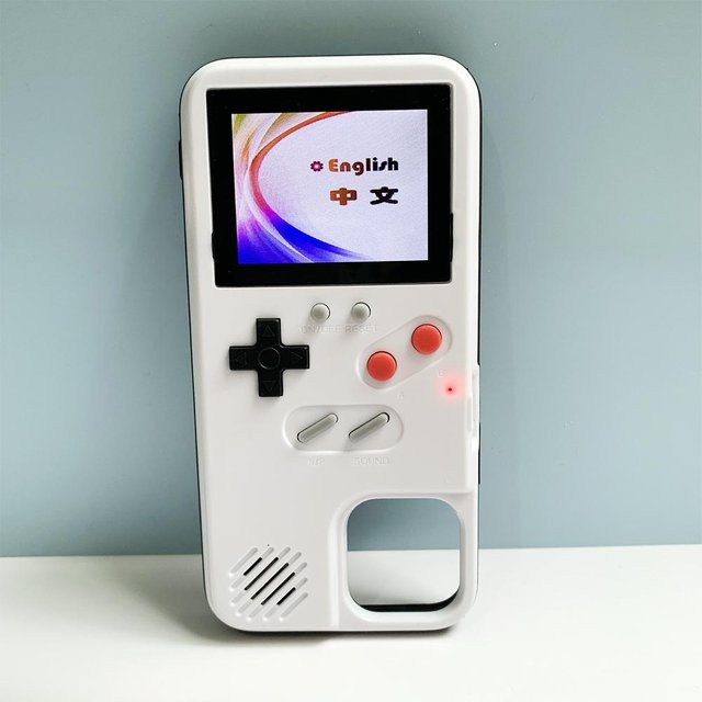 QINGLONG GOODS Retro Gaming Handyhülle im Videospielkonsole Design für iPhone 13, iPhone 12 Pro Max und iPhone 6, Weiß - Bild 1