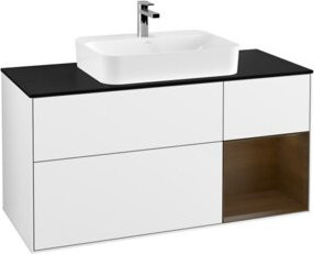 V&B Waschtischunterschrank Finion in Weiß glänzend lackiert, Breite: 120 cm, Tiefe: 50,1 cm, Höhe: 50,1 cm - Bild 1