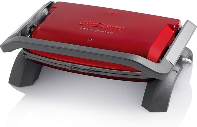Arzum Tostçu Delux Grill Kontaktgrill und Sandwichmaker mit 1800W in Rot - Bild 1