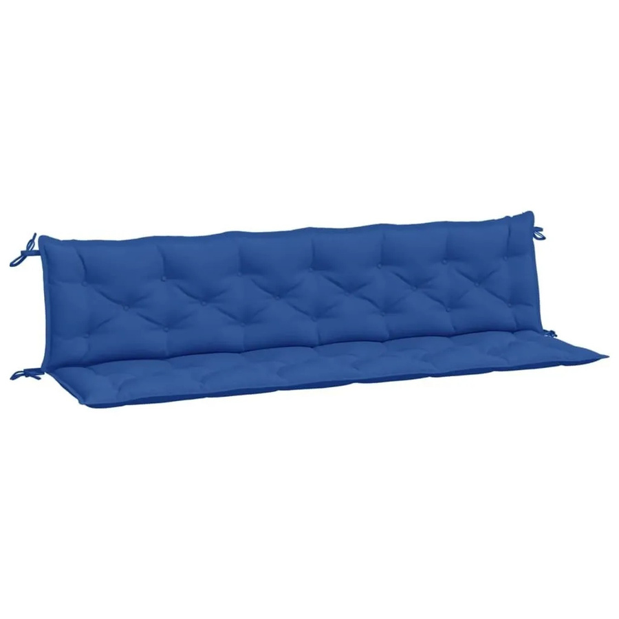vidaXL Gartenbank-Auflagen 2er-Set aus wasserabweisendem Oxford-Gewebe in Königsblau, B/T/H: 200 x 50 x 7 cm - Bild 2