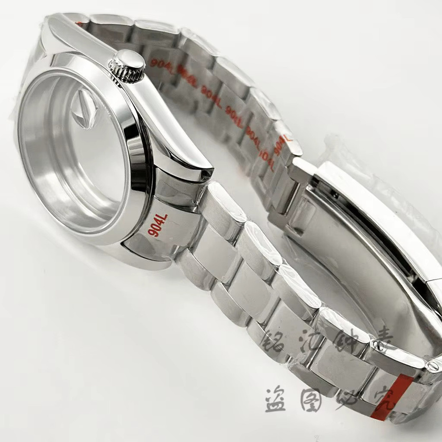 LIYAN Uhrengehäuse Edelstahl, Silber, 36mm/40mm, Unisex - Bild 2