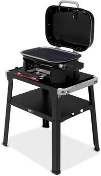 Weber Elektrogrill Lumin Compact Schwarz mit Stand und porzellanemailliertem Gussrost B/T/H: 70 x 55 x 96 cm - Bild 2