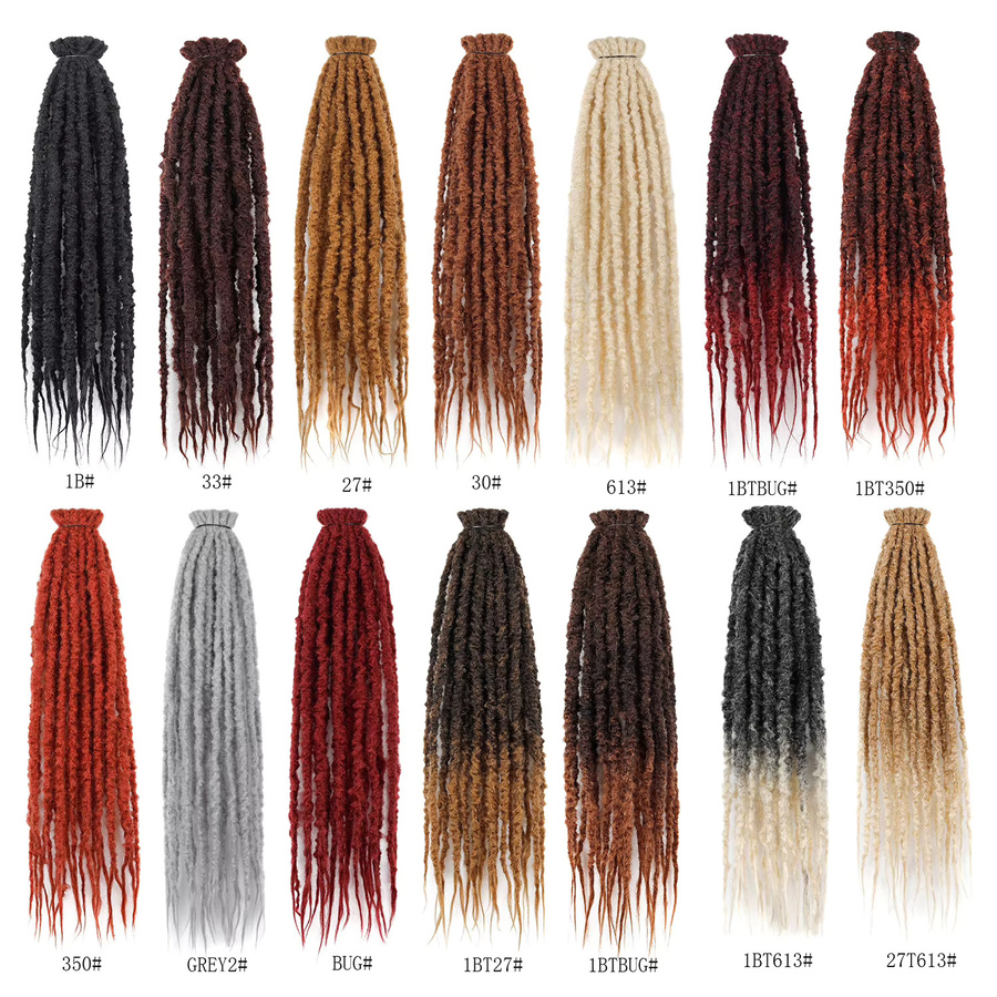 jeedou Haarverlängerung Afro Kinky Curly Marley Twist, Schwarz, 24 Zoll, 10 Stück, Damen - Bild 2