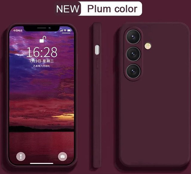 Samsung Flüssigsilikon Kameraobjektiv-Schutzhülle für Galaxy S23 S24 S25 S26 Ultra Plus FE in Purple - Bild 1