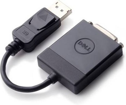 Dell DisplayPort auf DVI Adapter Schwarz (DisplayPort Stecker zu DVI Single Link Buchse) - Bild 1