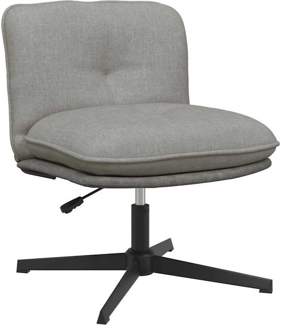 vidaXL Bürostuhl drehbar in Hellgrau mit Stoffbezug und minimalistischem Design - Bild 1