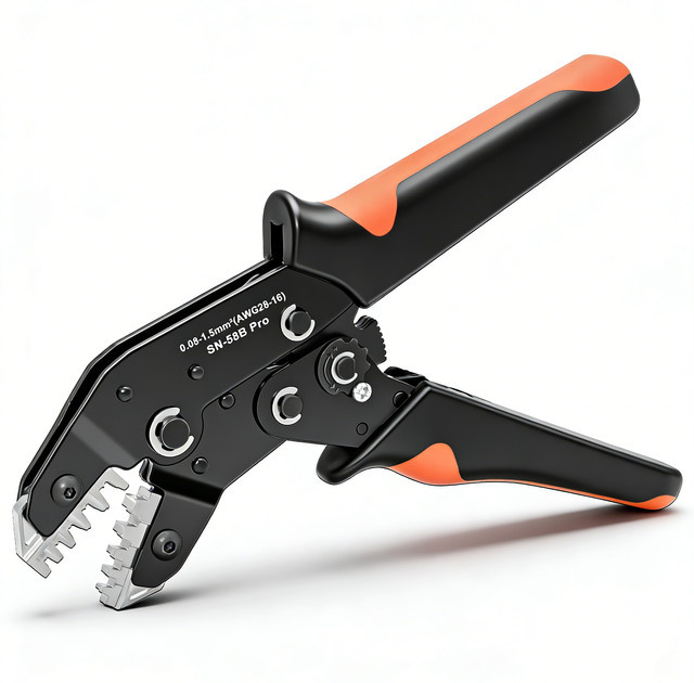 SANJIANG SN-58B Pro Crimpzange für JST PH 2,0mm, XH 2,5mm, VH 3,96mm, JWPS 4,0mm und Dupont Open Barrel Terminals - Bild 1