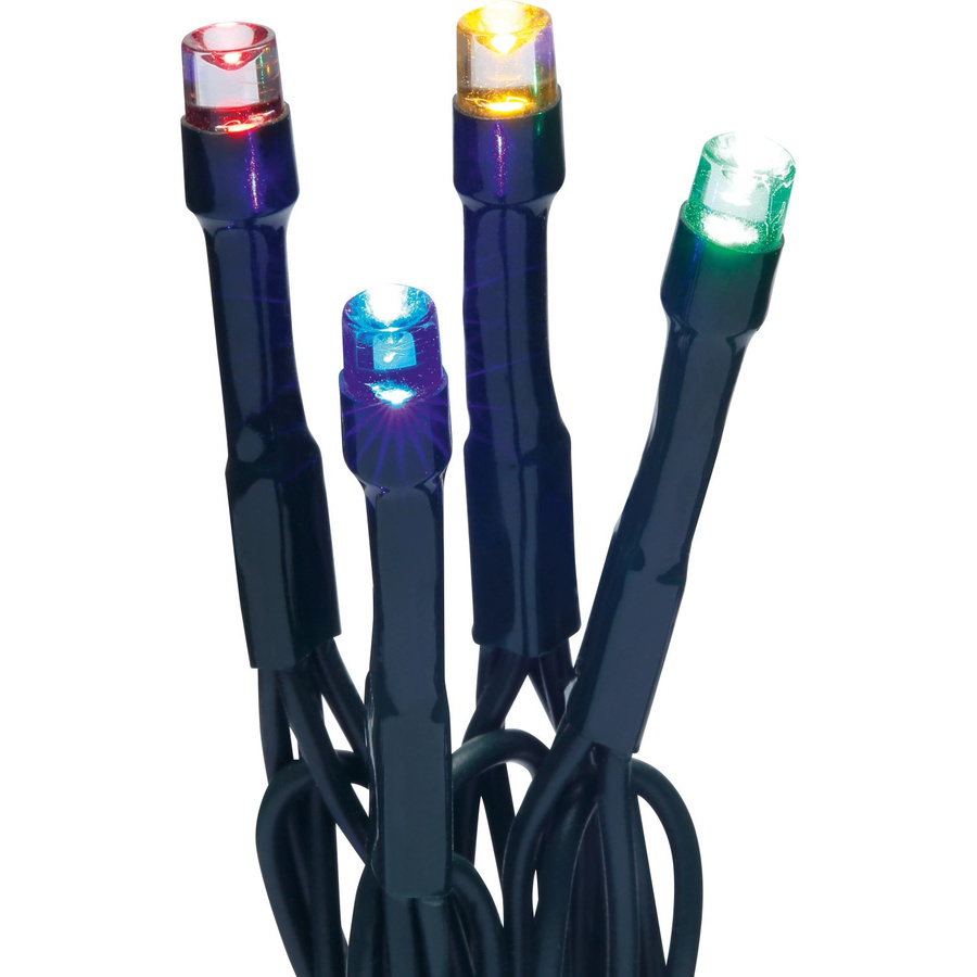 Bunte LED-Lichterkette mit 1.000 LEDs und grünem Kabel für Innenräume und Außenbereiche, 8,492 m - Bild 2