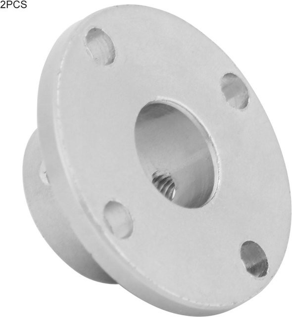 Neoglint M4 Starre Flansch Kupplung Motor Welle Koppler Stecker, Farbe: Grau/Silber, ID: 12 mm, OD: 18 mm, 2 Stück - Bild 1