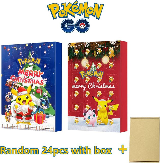 Bandai Pokémon Adventskalender mit 24 bunten PVC-Figuren als Überraschungsbox für Kinder - Bild 1