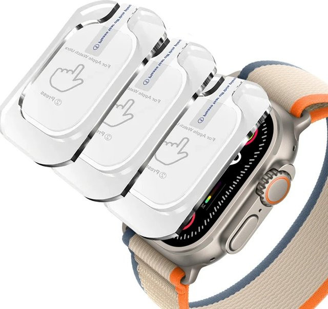 HUBANDE Uhrenzubehör, Glas Film für Apple Watch Ultra 2 49mm, transparent, Unisex - Bild 1