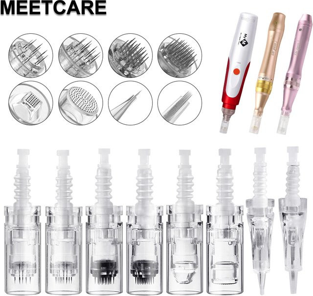 MEETCARE Bajonett-Kartuschennadeln für MYM M5/M7 & Dr Pen N2, 12/36 Pin & 3D/5D - Bild 1