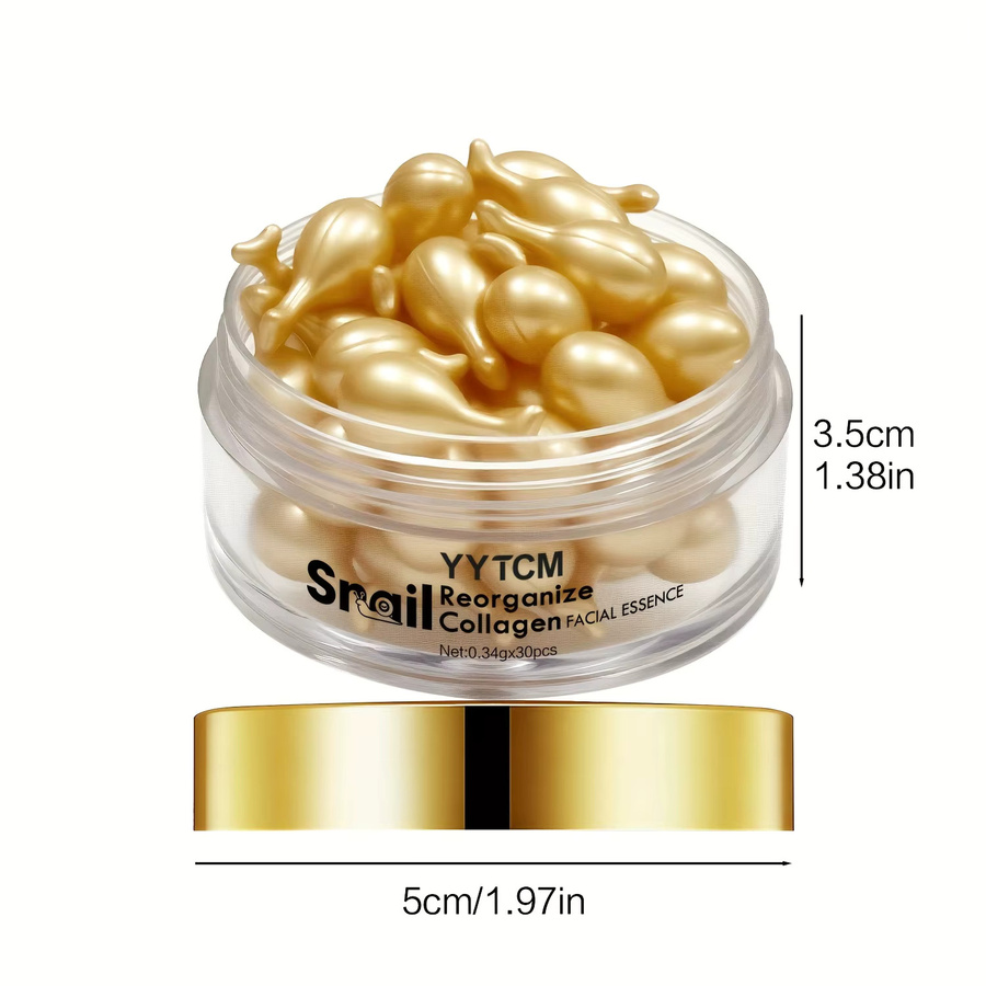 Schnecken-Rekombinantes Kollagen-Essenz-Kapseln, Serum, 30 x 0,34 g - Bild 3