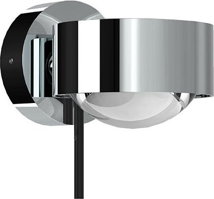 Top Light Puk! 80 Wall Avantgarde Wandleuchte in Chrom mit klarem Glas und Up-Down-Lichtfunktion - Bild 1