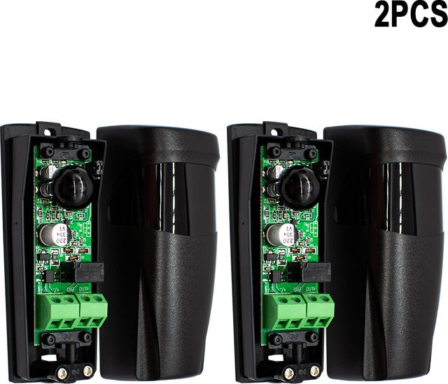 Scimagic-RC 2er-Set Infrarot-Sensor-Detektor Fotozelle für Garagentore und automatische Tore, 12–24 V AC/DC, wasserdicht - Bild 1