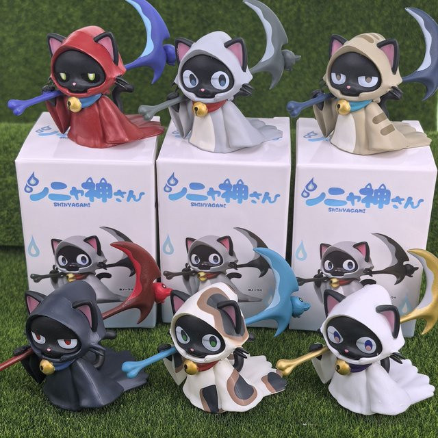 MINISO Grim Reaper's Scythe Kawaii Katze Geist Blind Box, Einzelfigur, Bunt / Mehrfarbig - Bild 1