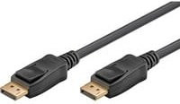 goobay Essential DisplayPort Kabel, DisplayPort auf DisplayPort, 8K / 120Hz, Schwarz - Bild 1