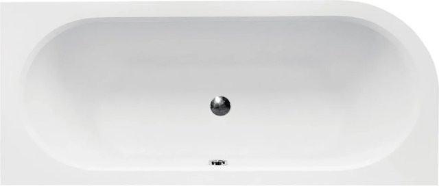 Bad Land Eckbadewanne AVITA Rechts in Weiß mit Acrylschürze und Anti-Rutsch-Funktion, B/T: 180 x 80 cm - Bild 1