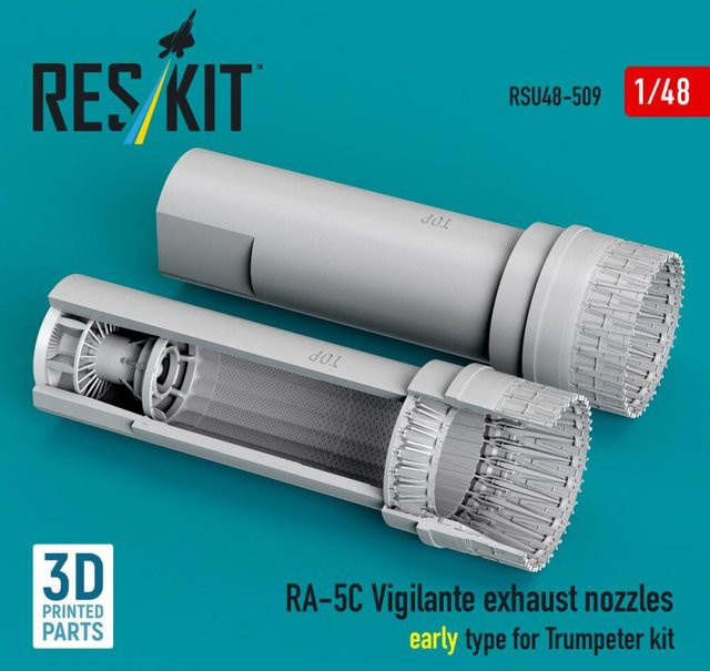 Trumpeter RA-5C Vigilante exhaust nozzles early type, 3D Printed - Bild 1