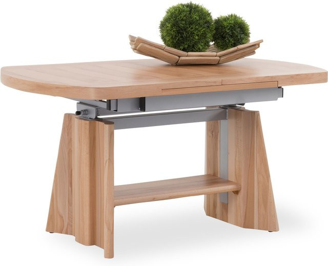Couchtisch HASSE aus Kernbuche in Beige mit Lift-up-Funktion, B/T/H: 130 x 78 x 47 cm - Bild 1