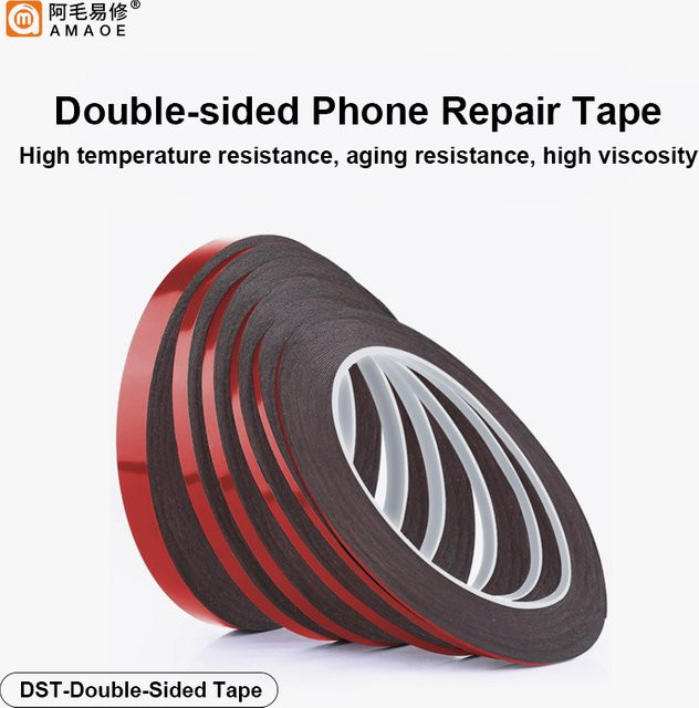AMAOE Doppelseitiges Klebeband für LCD-Bildschirme und Telefon-Tablets zur Reparatur von hinteren Abdeckungen, temperaturbeständig, Mehrfarbig - Bild 1