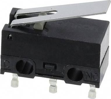 Omron D2F-L-T Mikroschalter Schwarz 30 V/DC 2A - Bild 1