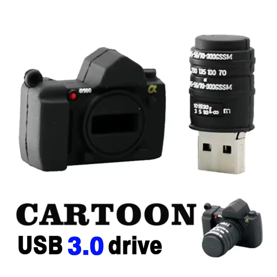 JASTER USB 3.0 Flash-Laufwerk in Kameraform, Schwarz, 128 GB - Bild 4