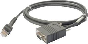 Zebra Verbindungskabel RS-232 Rev. B mit DB9-Anschluss, grau, Länge: 2,1 m - Bild 1