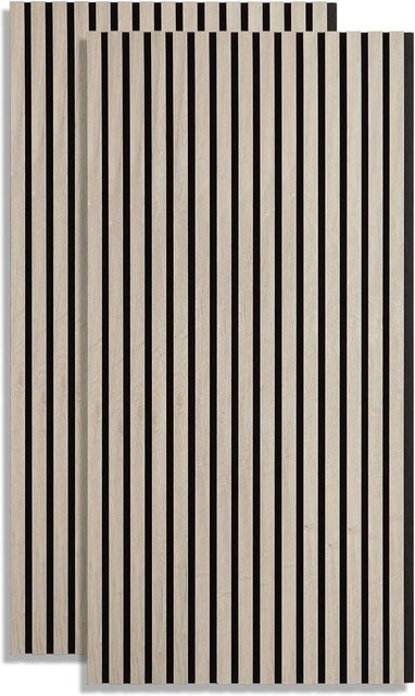 Homestyle4u 2er-Set Akustikpaneele Wandpaneele in Grau mit 3D-Effekt, B: 60 cm, H: 120 cm - Bild 1