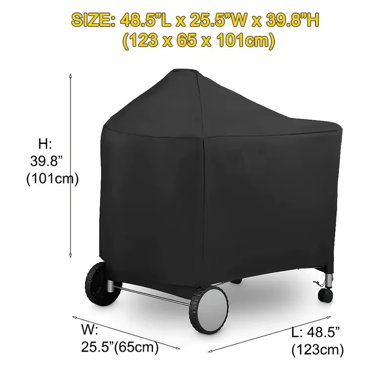 Weber Performer Deluxe 22" Grillabdeckung in Schwarz mit UV- und Regenschutz - Bild 6