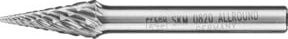 PFERD TOOLS Hartmetall Hochleistungsfrässtift ALLROUND Spitzkegel SKM, Farbe: Silber, Durchmesser: 0,8 x 20 mm, Schaft-Durchmesser: 6 mm, universal grob - Bild 1