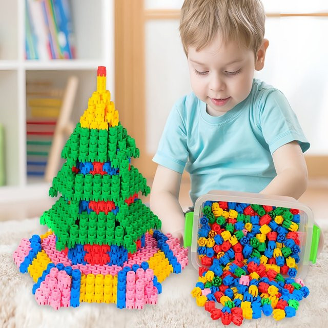SONGYI Sechseckige Bausteine, pädagogisches STEM-Bauspielzeug - Bild 1