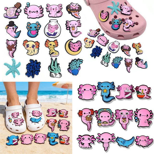 Lanxi League Schuh-Charms, Tier-Salamander-Serie, PVC, 12/16 Stück - Bild 1