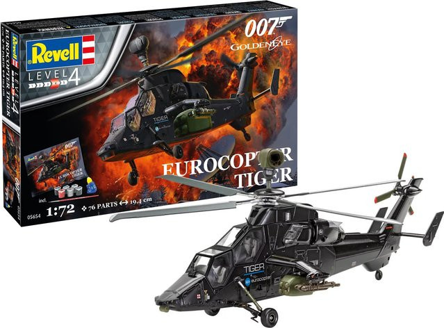 Revell James Bond 007 Eurocopter Tiger, Helikopter Bausatz, 1:72, ab 12 Jahren - Bild 2