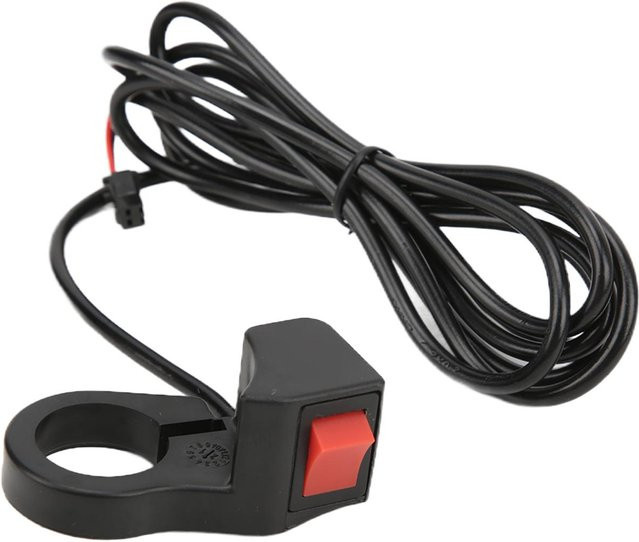 Igeteck Tragbarer Lenker-Schalter für Elektrofahrräder und Roller, variabler Geschwindigkeitsschalter in Schwarz - Bild 1