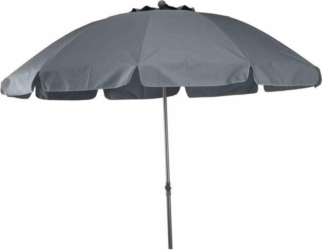 Siena Garden Mittelstockschirm Tropico in Anthrazit/Grau mit Durchmesser: 200 cm - Bild 1