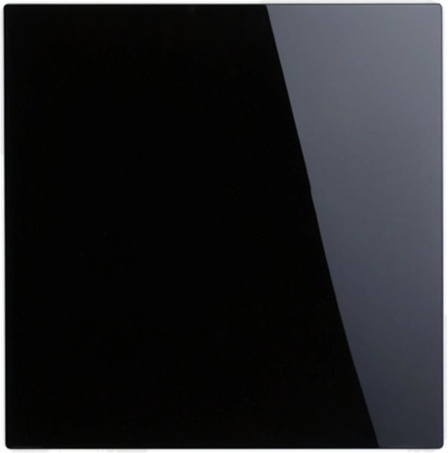 Relaxdays Magnettafel aus Glas und Metall in Schwarz, magnetisch beschreibbar, B/H: 40 x 40 cm - Bild 1