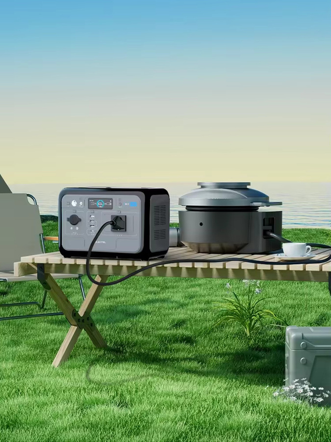 OUKITEL P800E Tragbare Powerstation mit 800W und 512Wh LiFePO4 Batterie als Solargenerator und Notstromversorgung für Zuhause sowie Outdoor-Camping - Bild 5