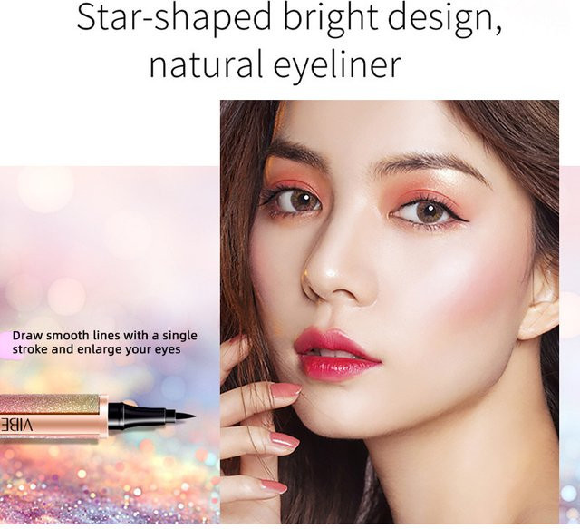 VIBELY Eyeliner-Stift, flüssig, Black, glänzend, Unisex - Bild 1