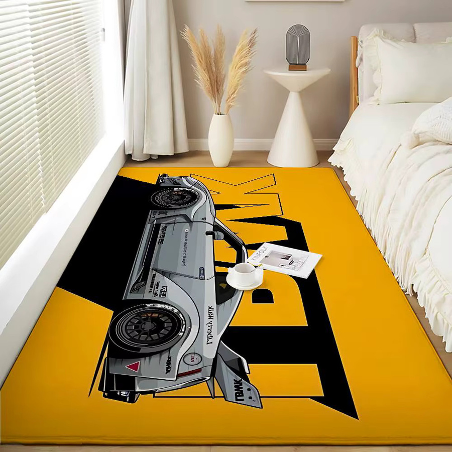 Anti-Rutsch Fußmatte mit Fahrzeug-Grafik von 52TOYS in Gelb, B/T: 60 x 40 cm - Bild 3